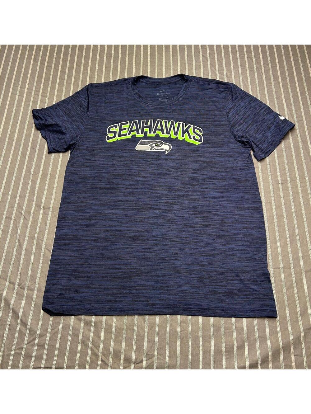 Seattle Seahawks Nike Dri-FIT T-Shirt Men's Large Official NFL Sideline On Field